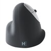 R-Go HE Mouse ergonomická , střední velikost (165-195mm), pro praváky, bezdrátová myš - 2.4 GHz - černá/stříbrná
