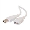 C2G - USB 2.0 A (Male) to USB 2.0 A (Female) Extension Cable - White - 3m