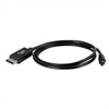 C2G 2m Mini DisplayPort to DisplayPort Adapter Cable 4K UHD - Black - DisplayPort cable - 2 m
