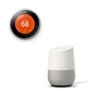 Google Home + Nest Learning Thermostat 3rd generation, wireless, 802.11b/g/n, Bluetooth 4.0 LE, stainless steel