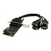 4-puerto StarTech.com Tarjeta Adaptadora PCI Express PCIe de 4 Puertos Serie con Cable Multiconector RS232 Serial - 4...