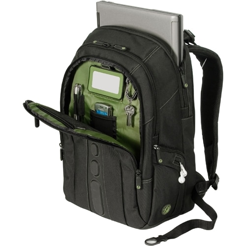 Targus 15.6-inch Spruce EcoSmart Backpack (TBB013US) - Black/Green ...