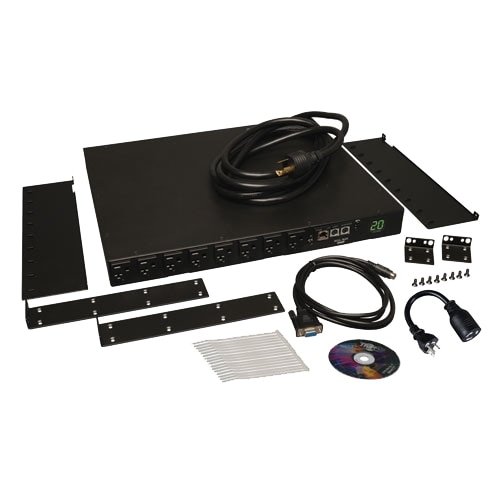 Tripp Lite by Eaton PDU 1.9kW Single-Phase Switched PDU - LX Interface 120V Outlets (16 5-15/20R) L5-20P/5-20P Input 12 ft. (3.66 m) Cord 1U Rack-Mount TAA 3
