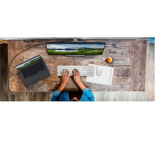 Dell Pro draadloos toetsenbord en draadloze muis - KM5221W - VK (QWERTY) - wit 2