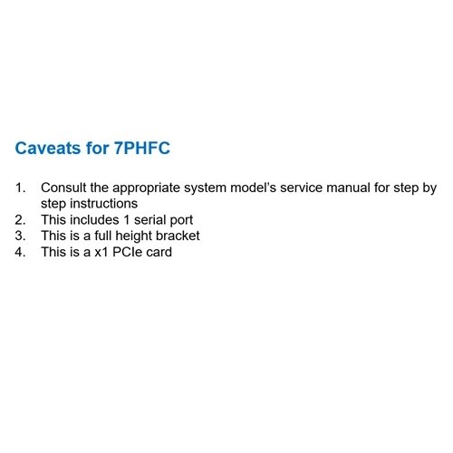 Dell PCIe Serial Port Card Dell USA