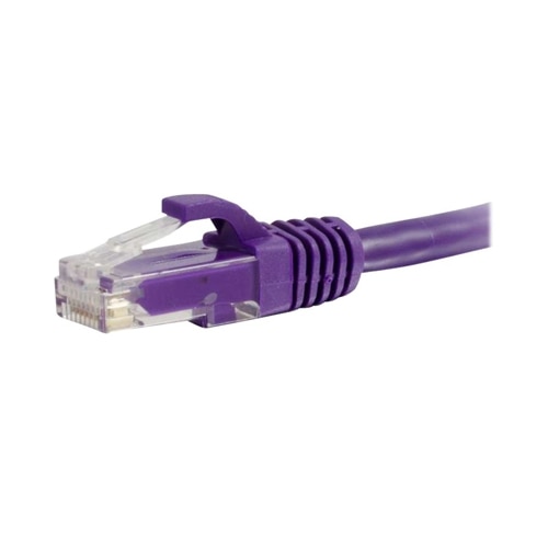 C2G 25ft Cat6 Snagless Unshielded (UTP) Network Patch Cable - Purple 2