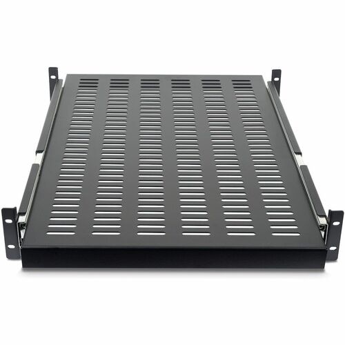 StarTech 2U 20 to 30in Adjustable Mounting Depth Vented Sliding Rack Mount Shelf - 50lbs / 22.7kg - 24in Deep 6