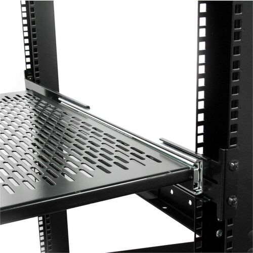 StarTech 2U 20 to 30in Adjustable Mounting Depth Vented Sliding Rack Mount Shelf - 50lbs / 22.7kg - 24in Deep 9