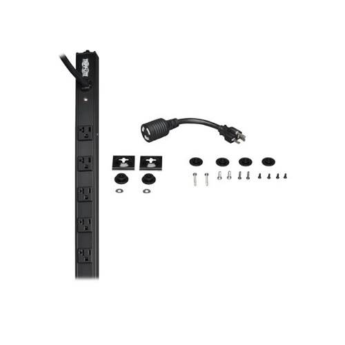 Tripp Lite by Eaton PDU 1.9kW Single-Phase 120V Basic PDU 14 NEMA 5-15/20R Outlets NEMA L5-20P Input with 5-20P Adapter 15 ft. (4.57 m) Cord 0U Vertical 2