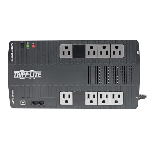 Tripp Lite by Eaton UPS 700VA 350W Line-Interactive UPS - 8 NEMA 5-15R Outlets AVR 120V 50/60 Hz USB Desktop/Wall Mount 2