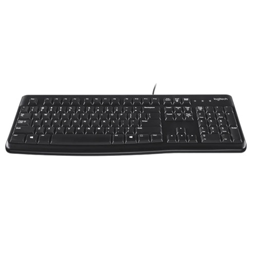 Logitech K120 Keyboard - Cable Connectivity - USB Interface - Black 2