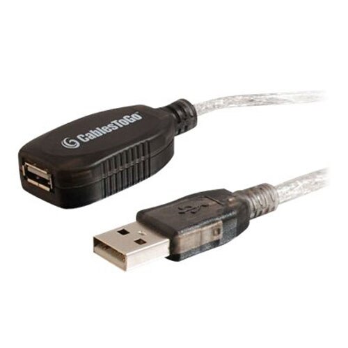 C2g Usb 20 A Male To Usb 20 A Female Extension Cable Black