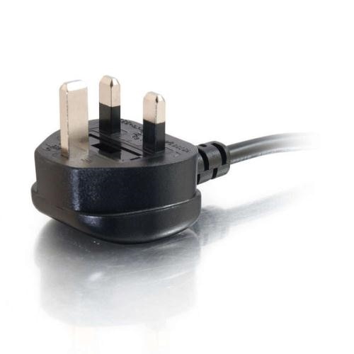 C2G - C13 to BS 1363 (UK/Irish) Power Cord - Black - 3m 3
