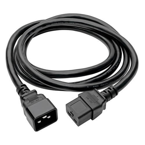 Tripp Lite 10ft Power Cord Extension Cable C19 to C20 Heavy Duty 20A 12AWG 10' 4