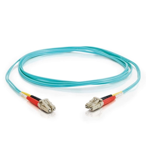 C2G 10m LC-LC 10Gb 50/125 Duplex Multimode OM3 Fiber Cable - Aqua - 33ft 2