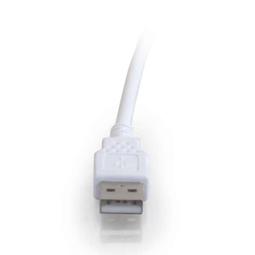 C2G USB 2.0 A (Male) to USB 2.0 A (Female) Extension Cable White