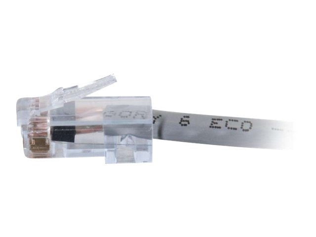 C2G 7 ft Cat6 Non Booted Plenum UTP Unshielded Network Patch Cable - Gray 2