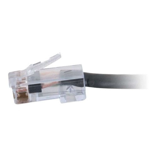C2G-7ft Cat6 Non-Booted Network Patch Cable (Plenum-Rated) - Black 2