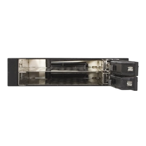 StarTech 2 Drive 2.5in Trayless Hot Swap SATA Mobile Rack Backplane - Storage bay adapter - black 3