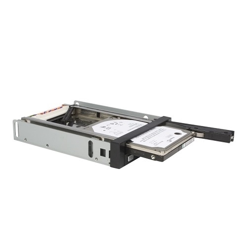 StarTech 2 Drive 2.5in Trayless Hot Swap SATA Mobile Rack Backplane - Storage bay adapter - black 5