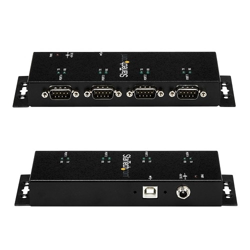 StarTech.com USB to Serial Adapter Hub‚ 4 Port‚ Industrial‚ Wall Mount‚ Din Rail‚ COM Port Retention 3