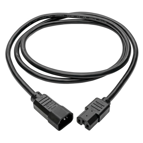 Eaton Tripp Lite Series Power Cord C14 to C15 - Heavy-Duty, 15A, 250V, 14 AWG, 10 ft. (3.05 m), Black 2