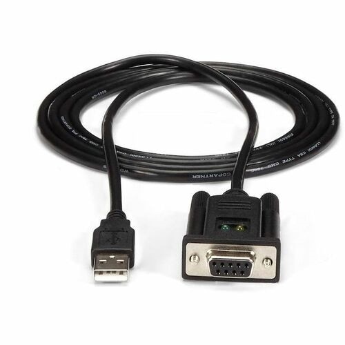 StarTech 6ft (1.8m) 1-Port USB to Serial RS232 Adapter, FTDI DB9 Serial DCE Adapter Cable, Null Modem, USB 2.0 - TAA 5