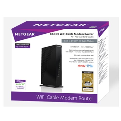 Netgear C6300 Wireless Router Cable Mdm 4 Port Switch Gige