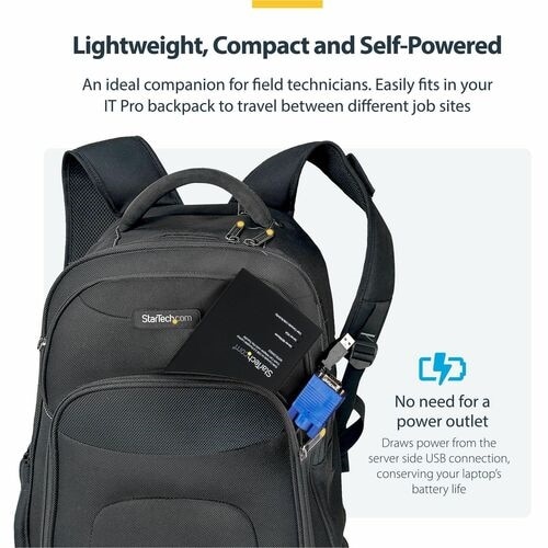 StarTech USB Crash Cart Adapter with File Transfer & Video Capture at 1920 x1200 60Hz, TAA 7