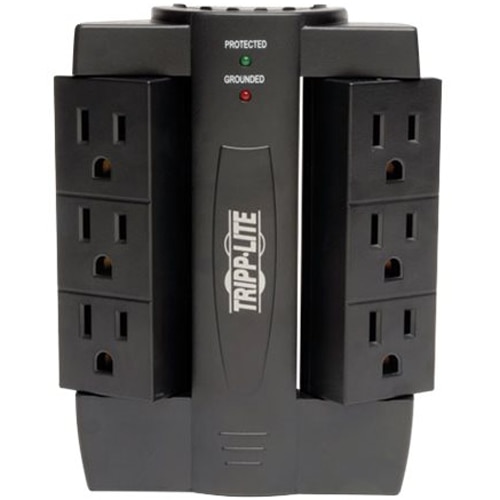 Tripp Lite Surge Protector Swivel 6 Outlet Wallmount Direct Plug In