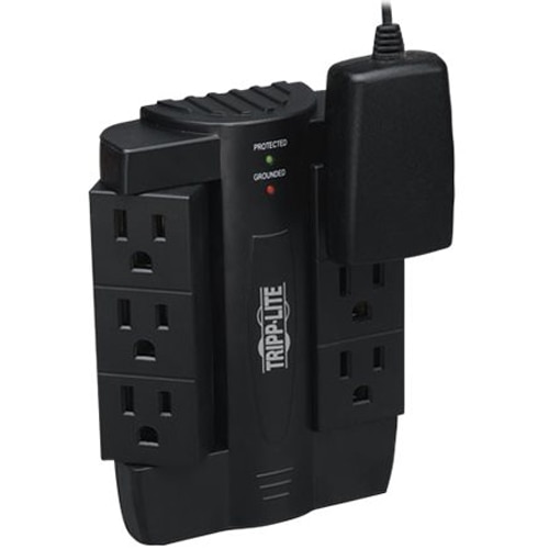 Tripp Lite Surge Protector Swivel 6 Outlet Wallmount Direct Plug In