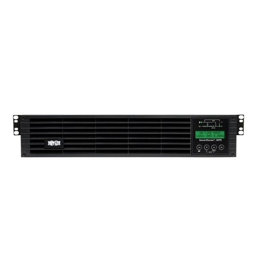 Tripp Lite by Eaton series UPS SmartOnline 2000VA 1800W 120V Double-Conversion Sine Wave UPS - 7 Outlets Extended Run Network Card Option LCD USB DB9 2U Rack/Tower 2