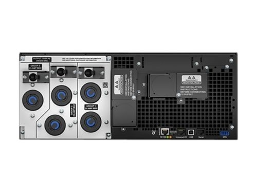 APC Smart-UPS On-Line, 6kVA/6kW, Rackmount 4U, 208V, 2x L6-20R+3x L6-30R NEMA outlets, Network Card+SmartSlot, Extended runtime, W/ rail kit 2