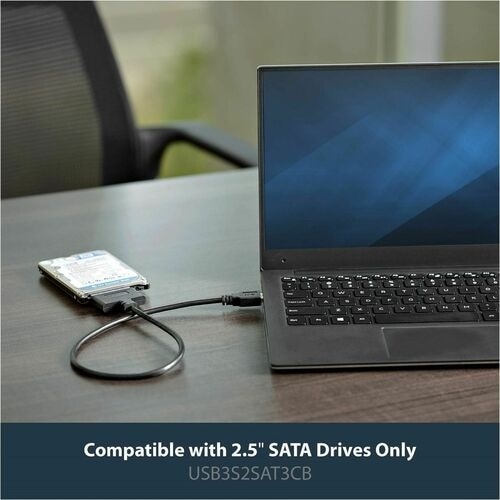 StarTech SATA to USB Cable, USB 5Gbps to 2.5in SATA I II III Hard Drive Adapter, External Converter for SSD or HDD Data Transfer 6