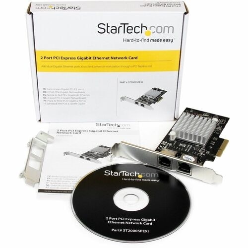 StarTech.com Dual Port PCI Express (PCIe x4) Gigabit Ethernet Server Adapter Network Card - Intel i350 NIC 4