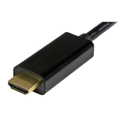 StarTech.com 6ft (2m) Mini DisplayPort to HDMI Cable, 4K 30Hz Video, Mini DP to HDMI Adapter/Converter Cable, mDP to HDMI Monitor/Display 4