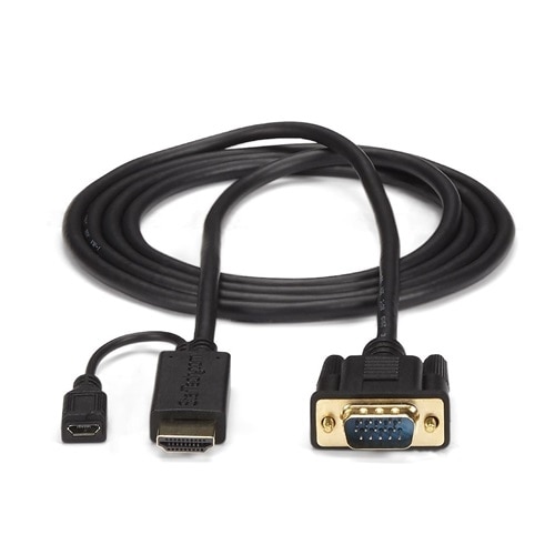 StarTech.com HDMI to VGA Cable - 3 ft / 1m - 1080p - 1920 x 1200 - Active HDMI Cable - Monitor Cable - Computer Cable 2