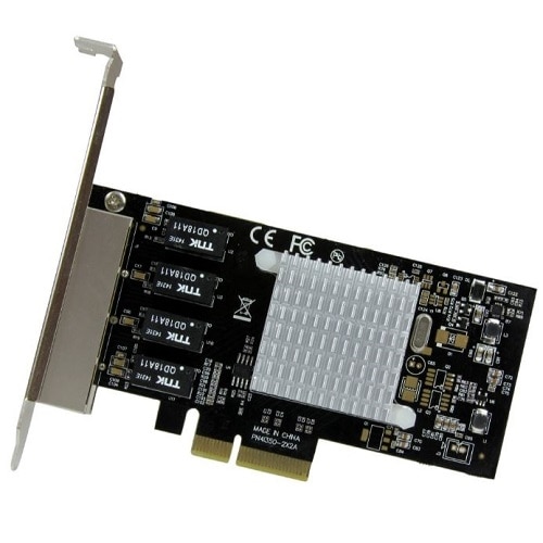 StarTech.com 4-Port Gigabit Ethernet Network Card - Intel I350 NIC - PCIe Network Adapter Card with Intel Chip 2