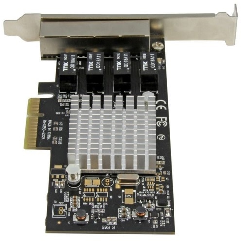 StarTech.com 4-Port Gigabit Ethernet Network Card - Intel I350 NIC - PCIe Network Adapter Card with Intel Chip 4