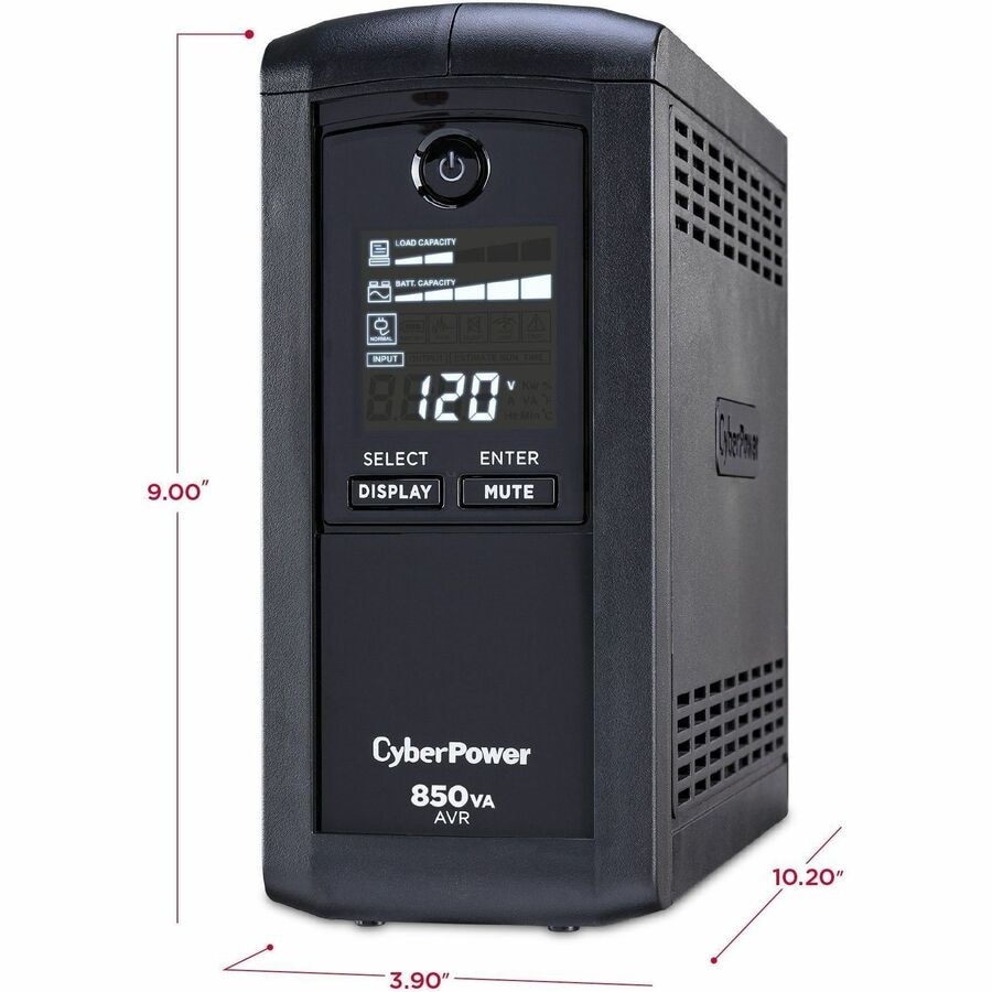 CyperPower 850 VA 510 W Mini-Tower Simulated Sine Wave Qty 9 - NEMA 5-15R 7
