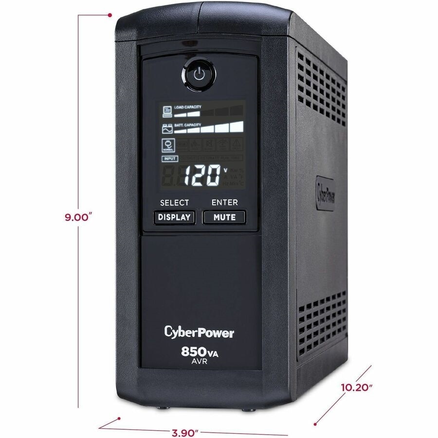 CyperPower 850 VA 510 W Mini-Tower Simulated Sine Wave Qty 9 - NEMA 5-15R 8