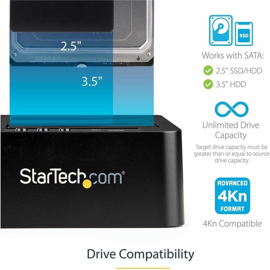 StarTech.com (SDOCK2U33RE) Hard Drive Duplicator 3
