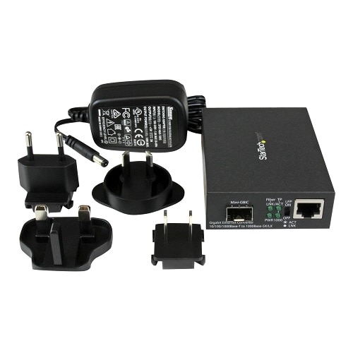 StarTech.com Gigabit Ethernet Fiber Media Converter with Open SFP Slot - Supports 10/100/1000 Networks 3