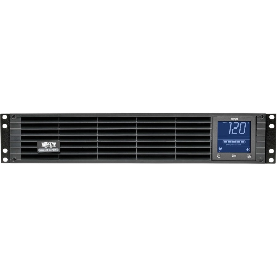 Tripp Lite by Eaton UPS SmartPro 120V 1.5kVA 1kW Line-Interactive Sine Wave UPS 2U Rack/Tower LCD USB DB9 8 Outlets 3