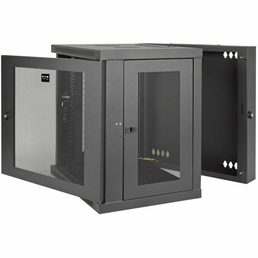 Tripp Lite by Eaton 12U Wall Mount Rack Enclosure Server Cabinet Swinging Hinged Door Deep 2