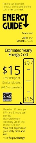 VIZIO 70 Inch LED Smart TV D70-D3 HDTV 2