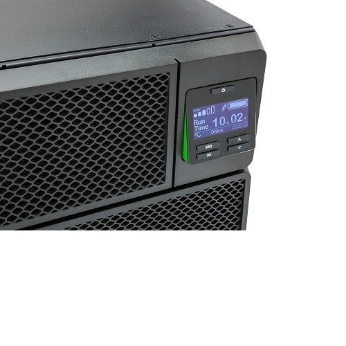 APC Smart-UPS On-Line, 6kVA/6kW, Rackmount 6U, 208V, 12x 5-20R+2x L6-20R+2x L6-30R NEMA, Network Card+SmartSlot, W/ transformer 208V-120V, W/ rail kit 2