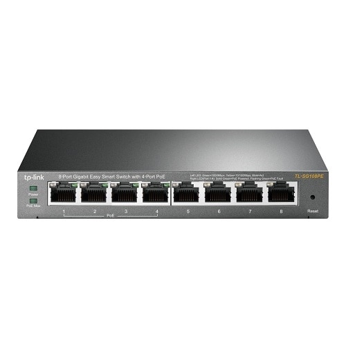 TP Link - 8-Port Gigabit Easy Smart Switch with 4-Port PoE TL-SG108PE? 2