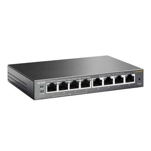 TP Link - 8-Port Gigabit Easy Smart Switch with 4-Port PoE TL-SG108PE? 3