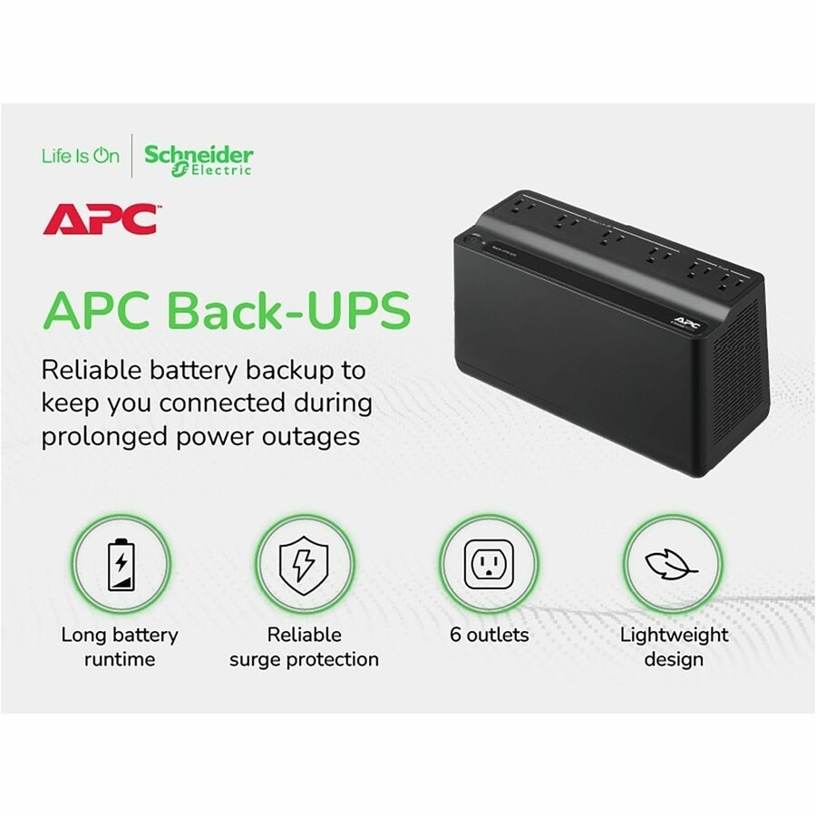 APC Back-UPS 425VA UPS Battery Backup (BE425M) 4